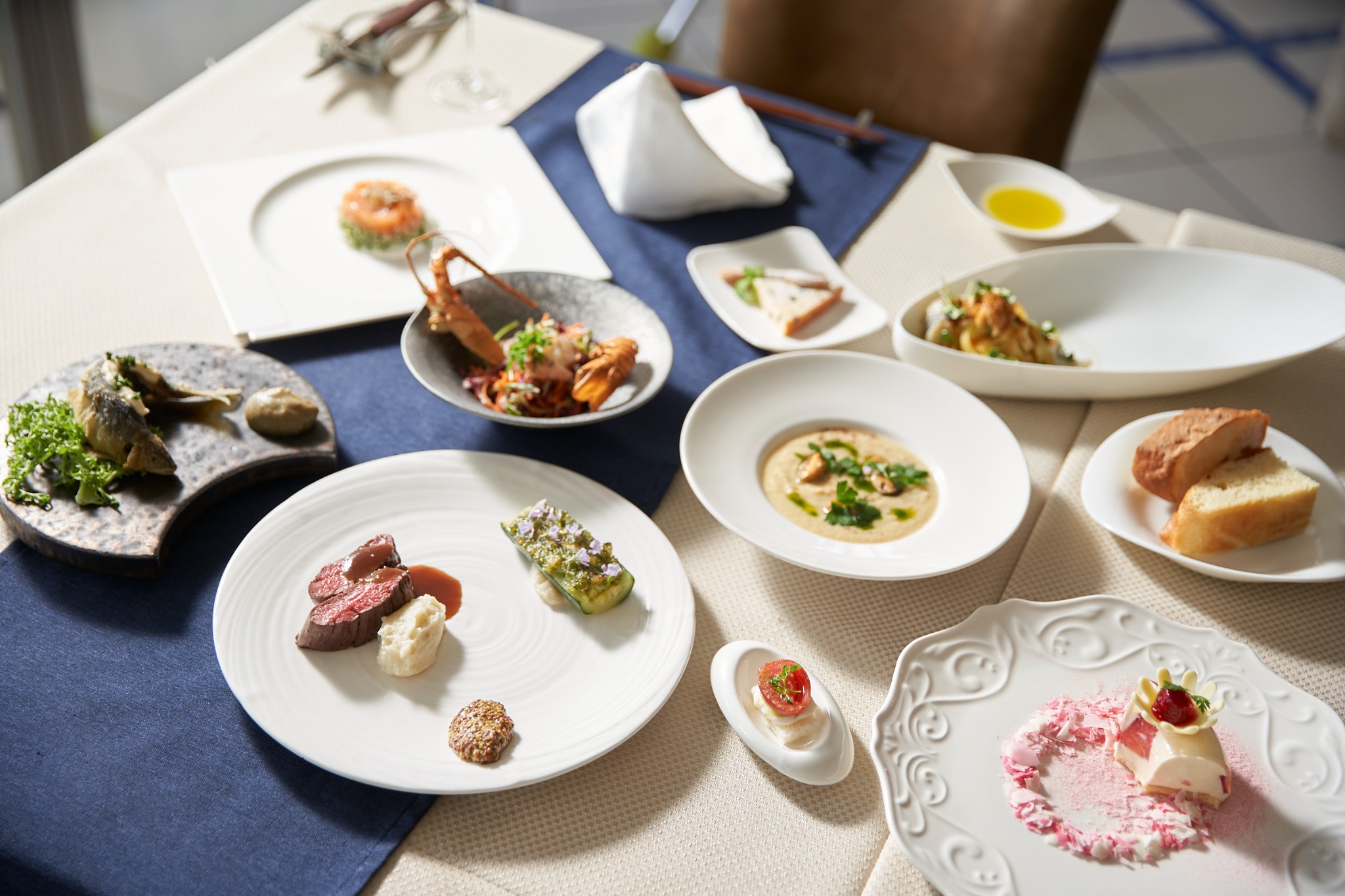 婚礼料理のコース全景